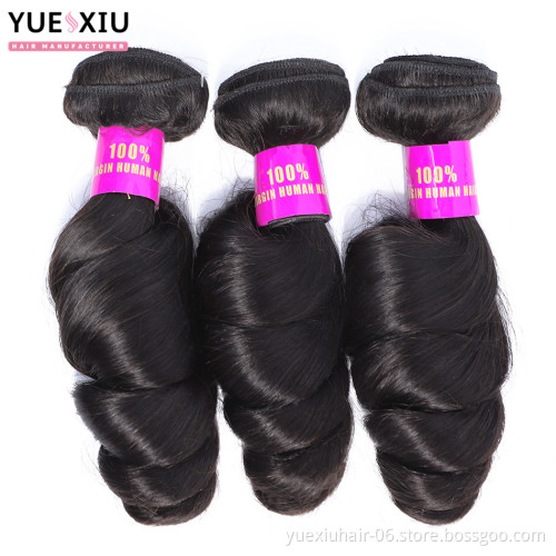 brazilian cuticle aligned raw virgin hair 10A Grade Unprocessed loose wave hair bundles